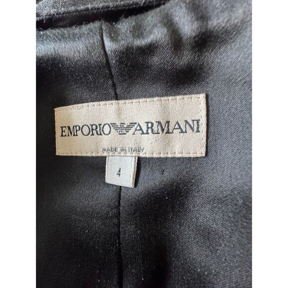 Emporio Armani Wool Blend Pink Black Fitted Jacket SZ It 38/US 4 EUC Italy - Picture 12 of 12